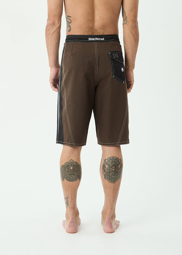 AFENDS Forum Surf Related Boardshort 22 inch Coffee