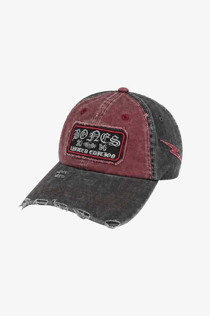 Billy Bones Club Gothic Machine Cap - Washed Red