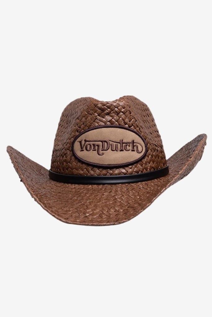 Von Dutch Vintage Ranch Cowboy Hat - Brown/Beige (placeholder photo: Brown colourway shown)