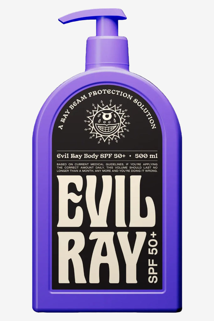 Evil Ray SPF50+ Body Sunscreen 500ml bottle