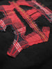 Billy Bones Club Plaid Bones Logo Tee - Washed Black detail