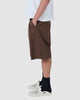 BARNEY COOLS MENS SHORTS BARNEY COOLS PLEAT SHORT - CHOCOLATE