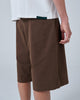 BARNEY COOLS MENS SHORTS BARNEY COOLS PLEAT SHORT - CHOCOLATE