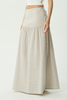 AFENDS Womens Nadia Maxi Skirt Reverb Moonbeam Check side