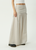 AFENDS Womens Nadia Maxi Skirt Reverb Moonbeam Check back