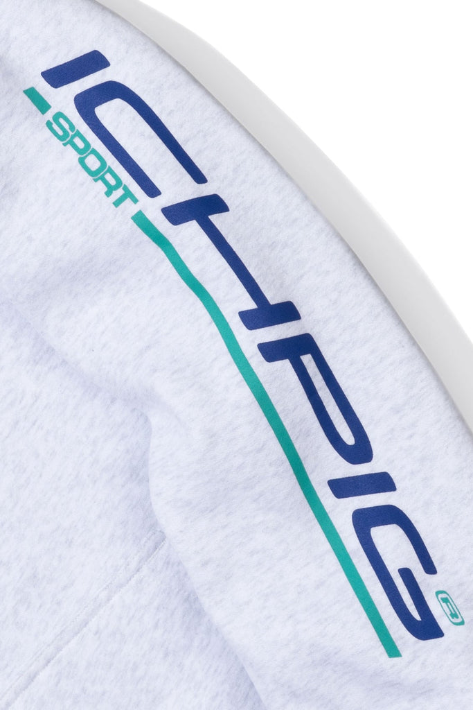 ICHPIG SPORTS PULLCORD HOOD - WHITE MARLE/INK