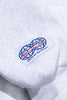 ICHPIG SPORTS PULLCORD HOOD - WHITE MARLE/INK