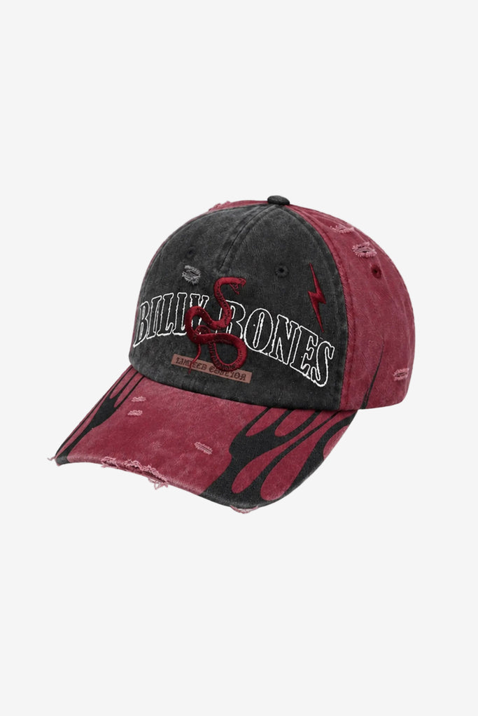 Billy Bones Club Serpent Machine Cap - Washed Red