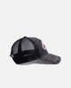 Von Dutch Distressed Trucker Hat - Black/Pink, angle view