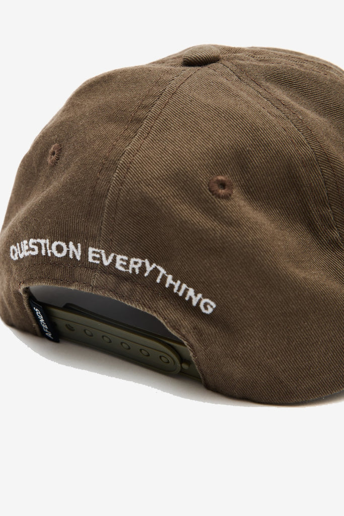 AFENDS BURNIN SIX PANEL CAP - VINTAGE FOSSIL