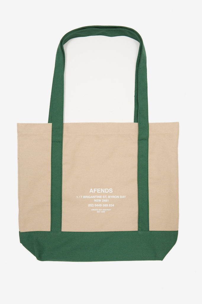 AFENDS HQ - TOTE BAG - NATURAL