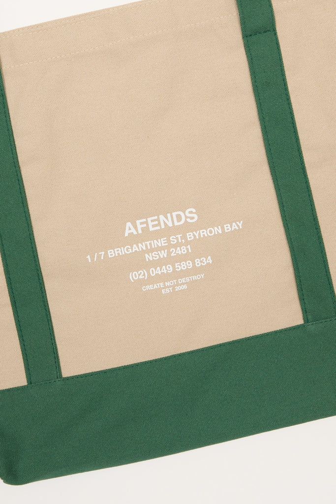 AFENDS HQ - TOTE BAG - NATURAL
