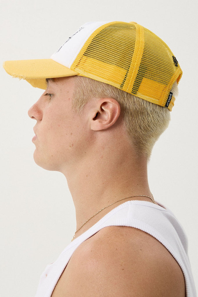 AFENDS GODDESS - TRUCKER MESH CAP - MANGO