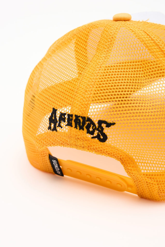 AFENDS GODDESS - TRUCKER MESH CAP - MANGO