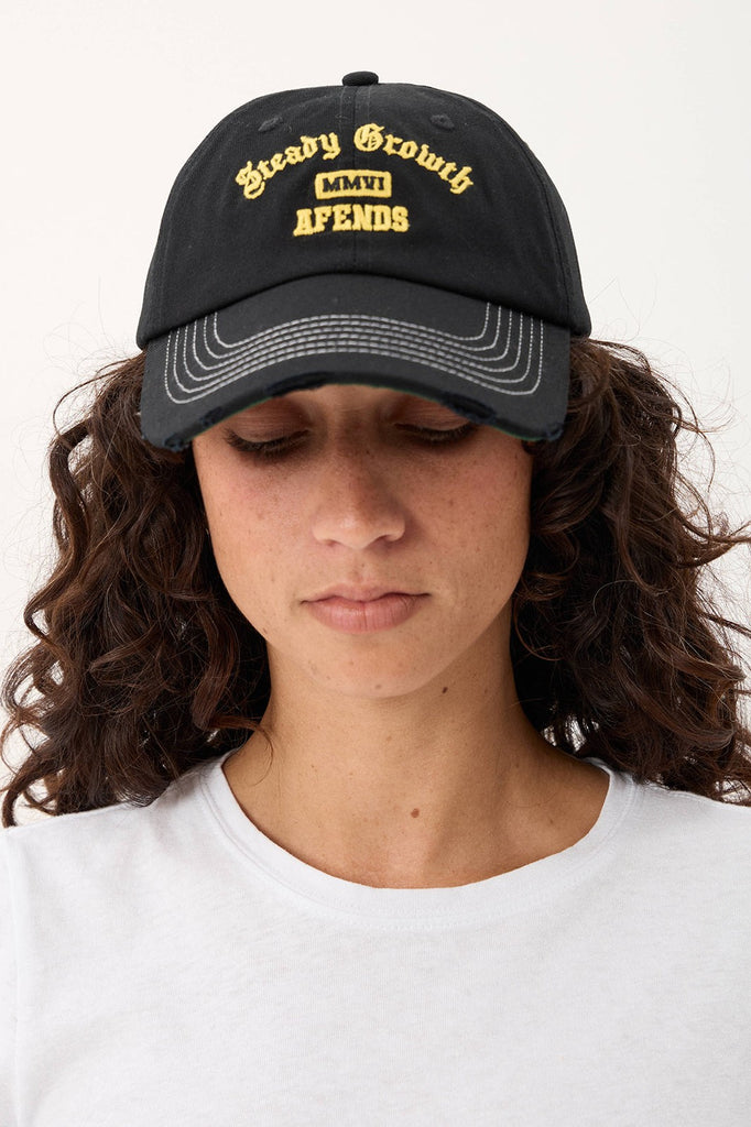 AFENDS GROWTH - SIX PANEL CAP - BLACK