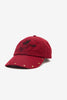 AFENDS HARD LUCK - PANELLED CAP - BURNT RED