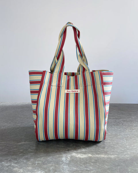 DOS OMBRE BIG BENGALI BAG 010 - VINTAGE RED STRIPE