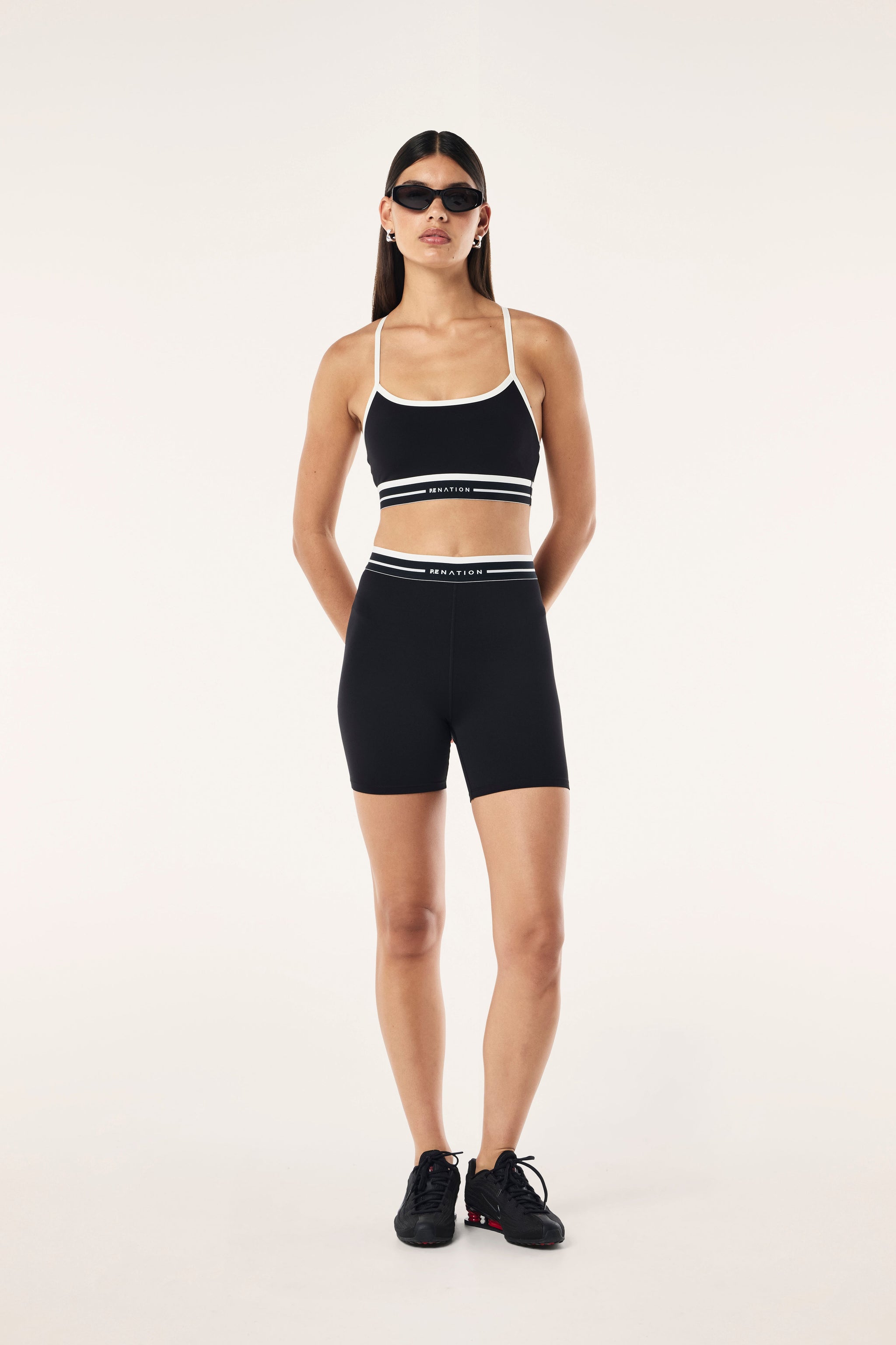 P.E Nation Advantage Sports Bra - Black Whisper/White – Pretty Rad Store