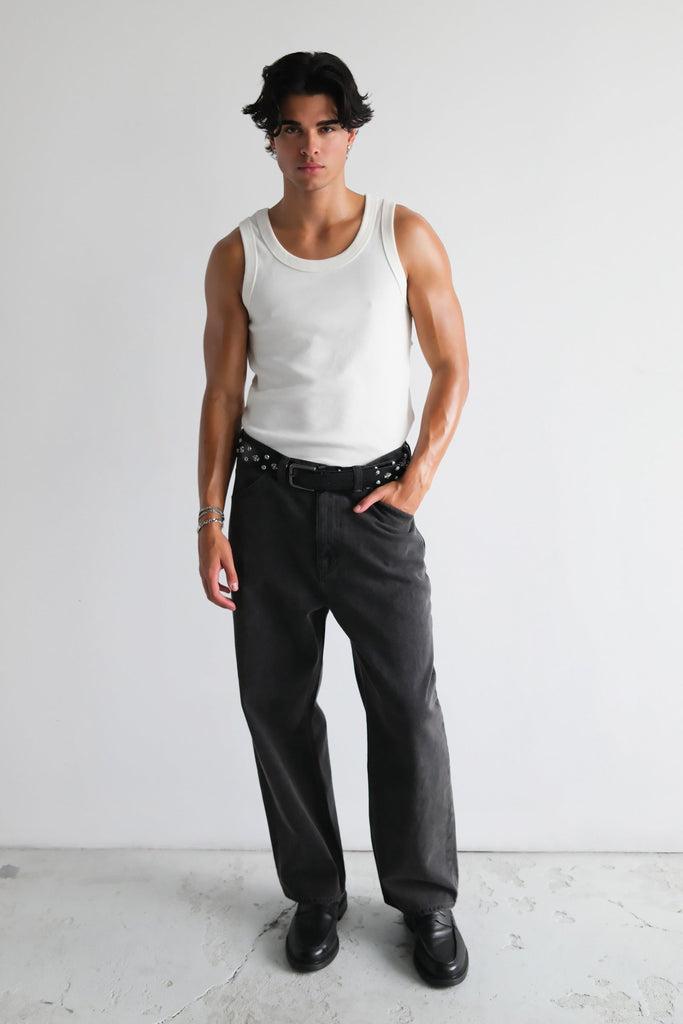 ABRAND JEANS A6 BIG BAGGY BAZZA - WASHED BLACK
