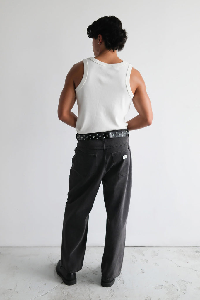 ABRAND JEANS A6 BIG BAGGY BAZZA - WASHED BLACK