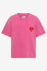 Ssaint Kids Heart Tee - Acid Wash Pink