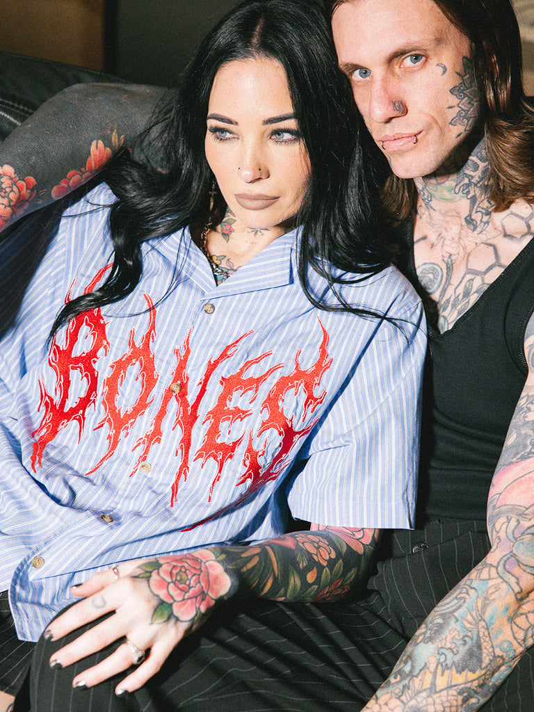 Billy Bones Club Rocker Striped Bowlo - Blue detail