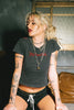 Billy Bones Club Rocker Baby Tee - Washed Black detail