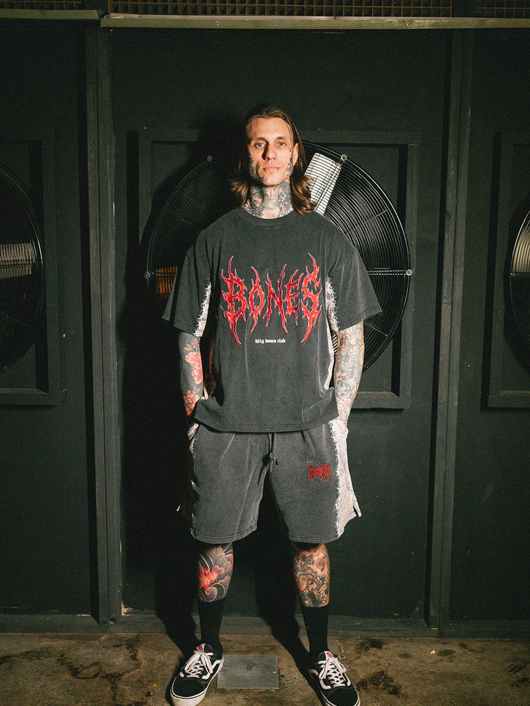 Billy Bones Club Rocker Panel Tee - Black/Camo detail