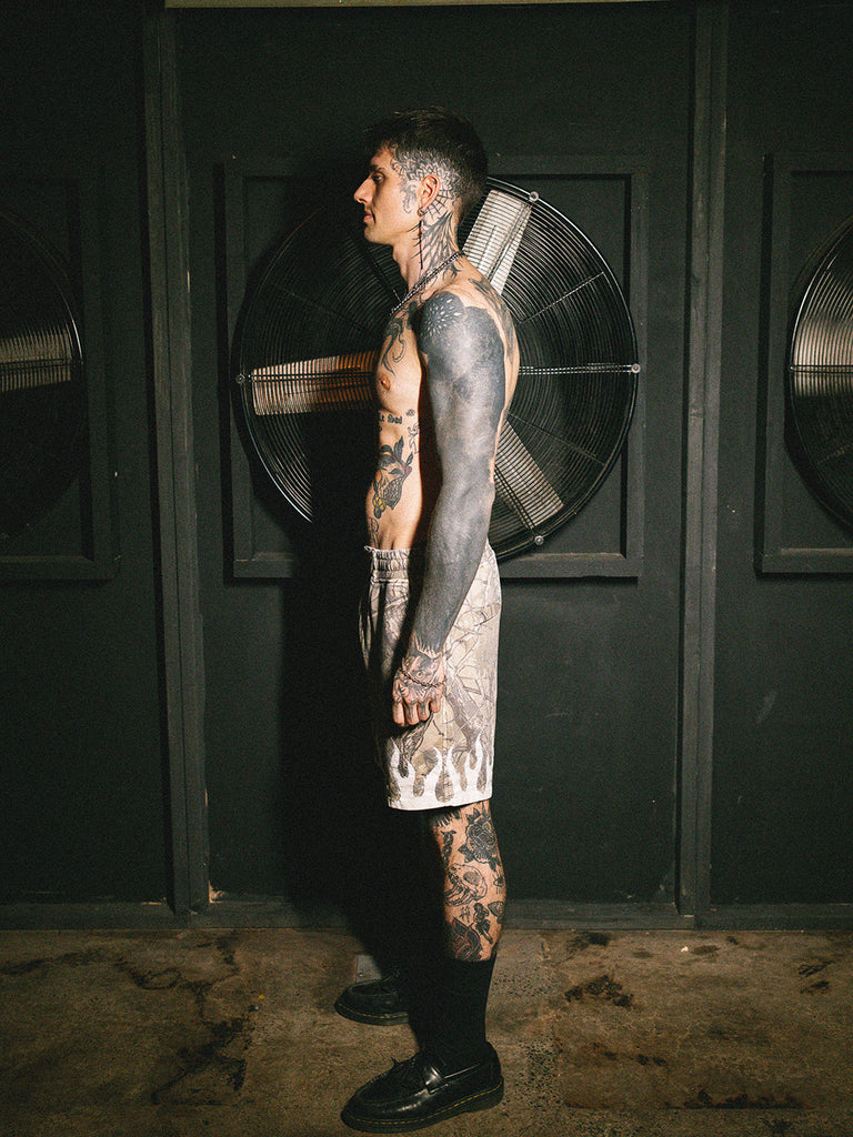 Billy Bones Club Burner Jersey Shorts - Barbed Camo detail