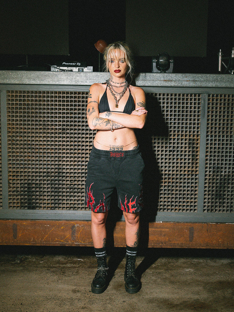 Billy Bones Club Rocker Jersey Short - Red detail