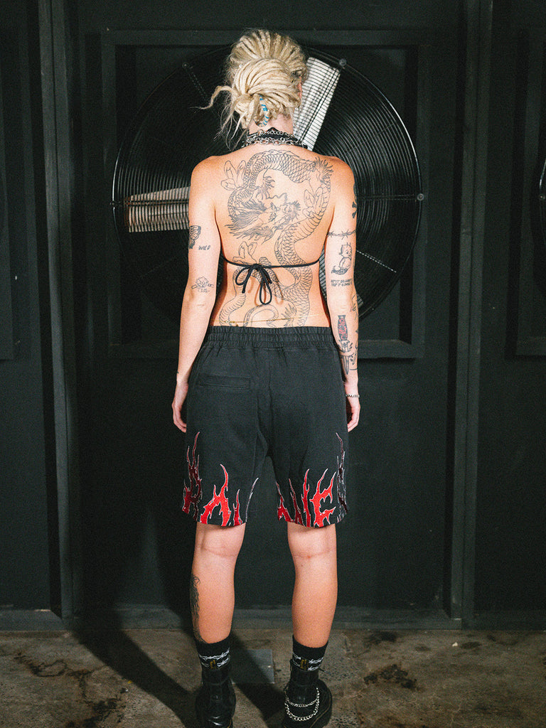 Billy Bones Club Rocker Jersey Short - Red detail