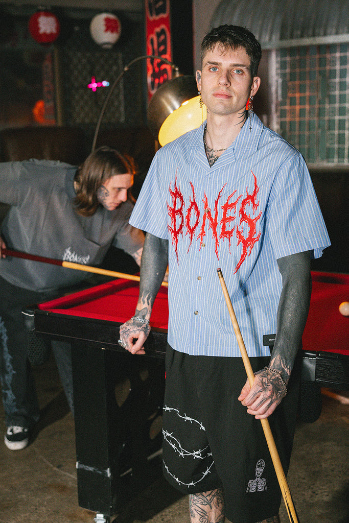 Billy Bones Club Rocker Striped Bowlo - Blue detail