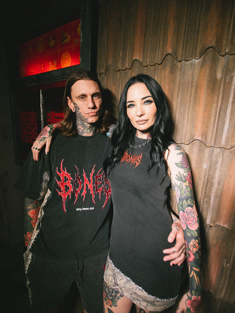 Billy Bones Club Rocker Panel Tee - Black/Camo detail