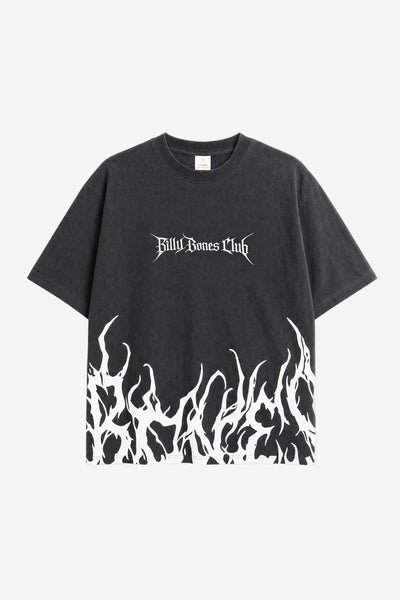 Billy Bones Club Rocker Logo Tee - Washed Black