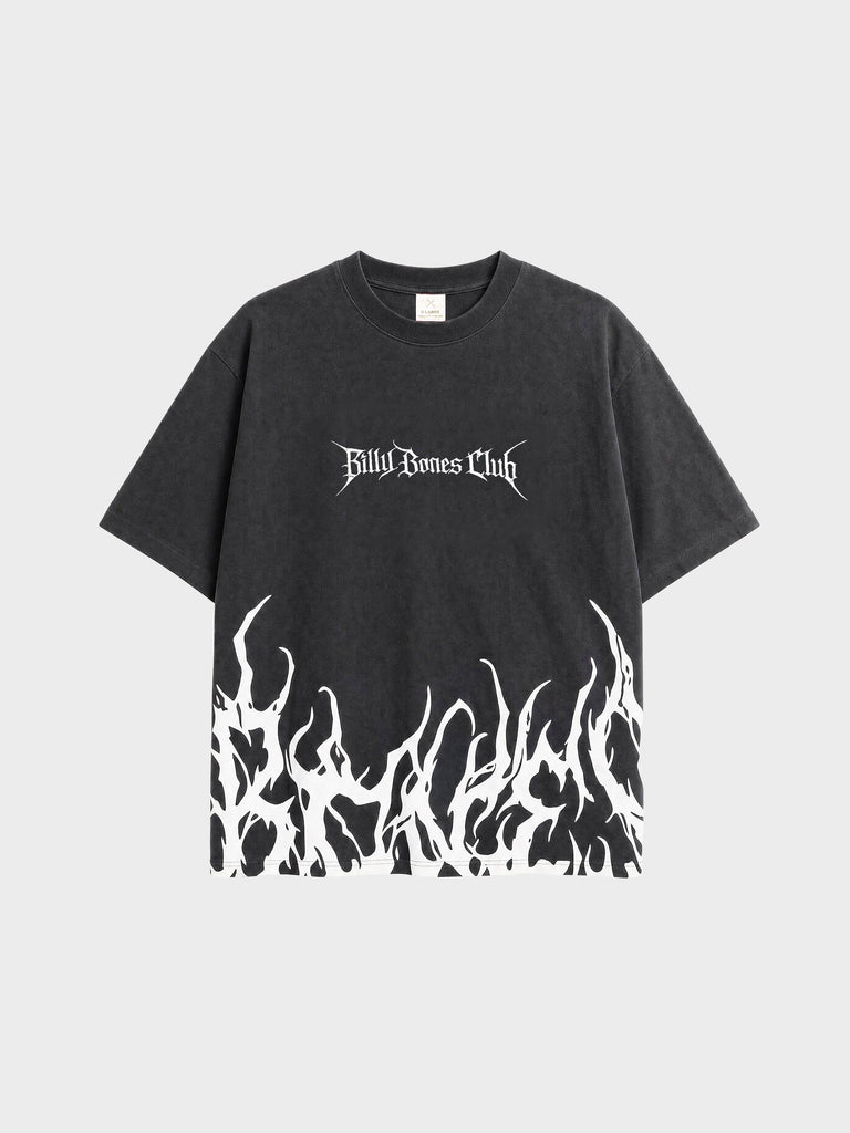 Billy Bones Club Rocker Logo Tee - Washed Black