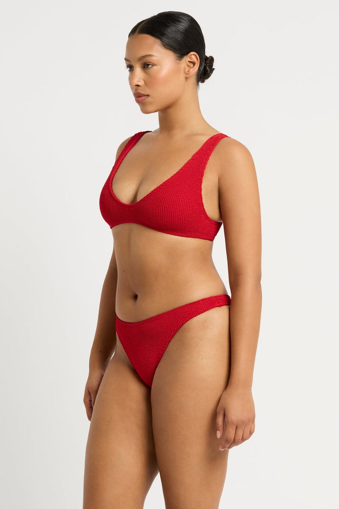 BOND-EYE SINNER BRIEF - BAYWATCH RED RECYCLED