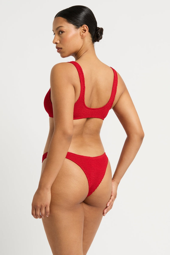 BOND-EYE SINNER BRIEF - BAYWATCH RED RECYCLED