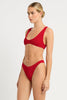BOND-EYE SINNER BRIEF - BAYWATCH RED RECYCLED