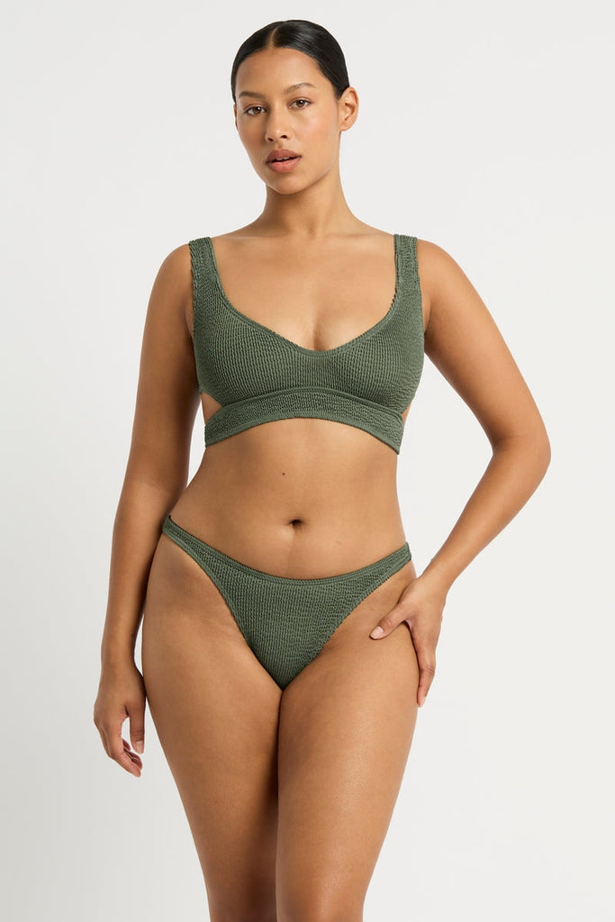 BOND-EYE NINO CROP - KHAKI ECO