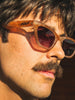 SZADE x Bones Sunglasses - Brown (Desert Blaze) worn shot 2