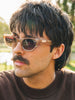 SZADE x Bones Sunglasses - Brown (Desert Blaze) worn shot 3