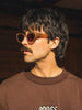 SZADE x Bones Sunglasses - Brown (Desert Blaze) worn shot
