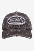 Von Dutch Destroyed Twill Embroidery Dad Cap - Nature Camo