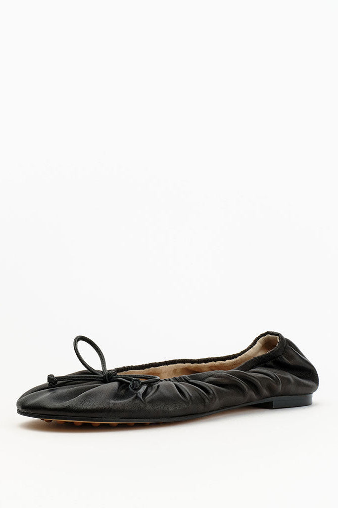 Alias Mae Fyfe Ballet Flat - Black Leather, 45 degree view