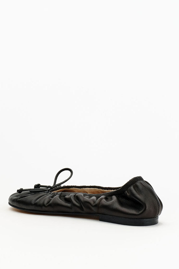 Alias Mae Fyfe Ballet Flat - Black Leather, back view