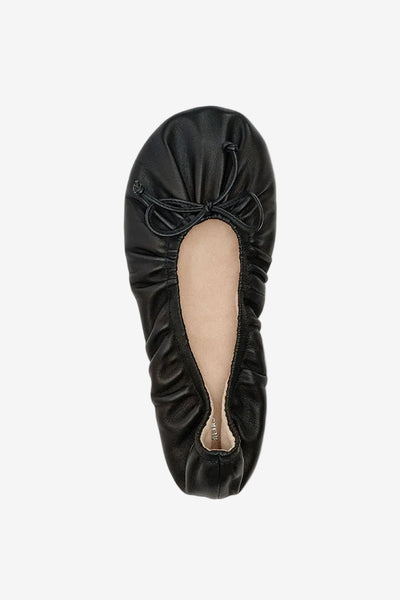Alias Mae Fyfe Ballet Flat - Black Leather, top view