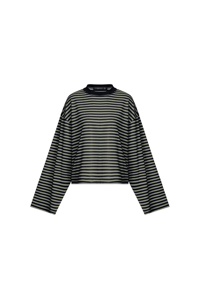 LIONESS BLOOM LONG SLEEVE - FOREST STRIPE