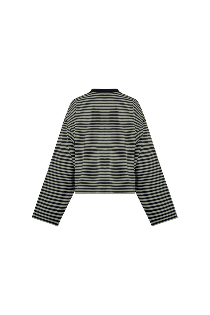 LIONESS BLOOM LONG SLEEVE - FOREST STRIPE