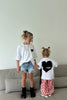 Ssaint Black Kids Heart Tee