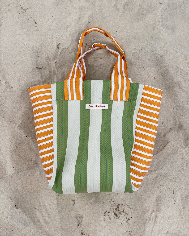 DOS OMBRE BIG BENGALI BAG 008 - YELLOW LIME STRIPE